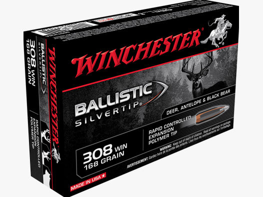 Winchester Ballistic Silvertip .308 win 168gr. -20St