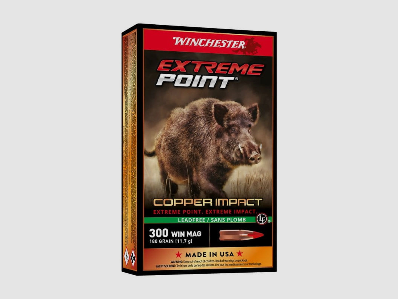 Winchester Extreme Point Copper Impact Kal. .300 Win Mag. 180 grs. 20 Stk.