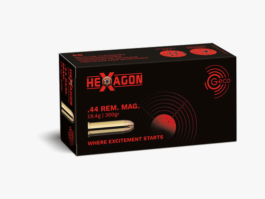 Geco .44 Rem. Mag. Hexagon 300gr. - 50 Stk.