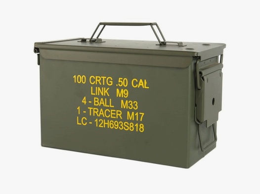 MIL-TEC US Ammo Box Steel M2A1 Cal. 50
