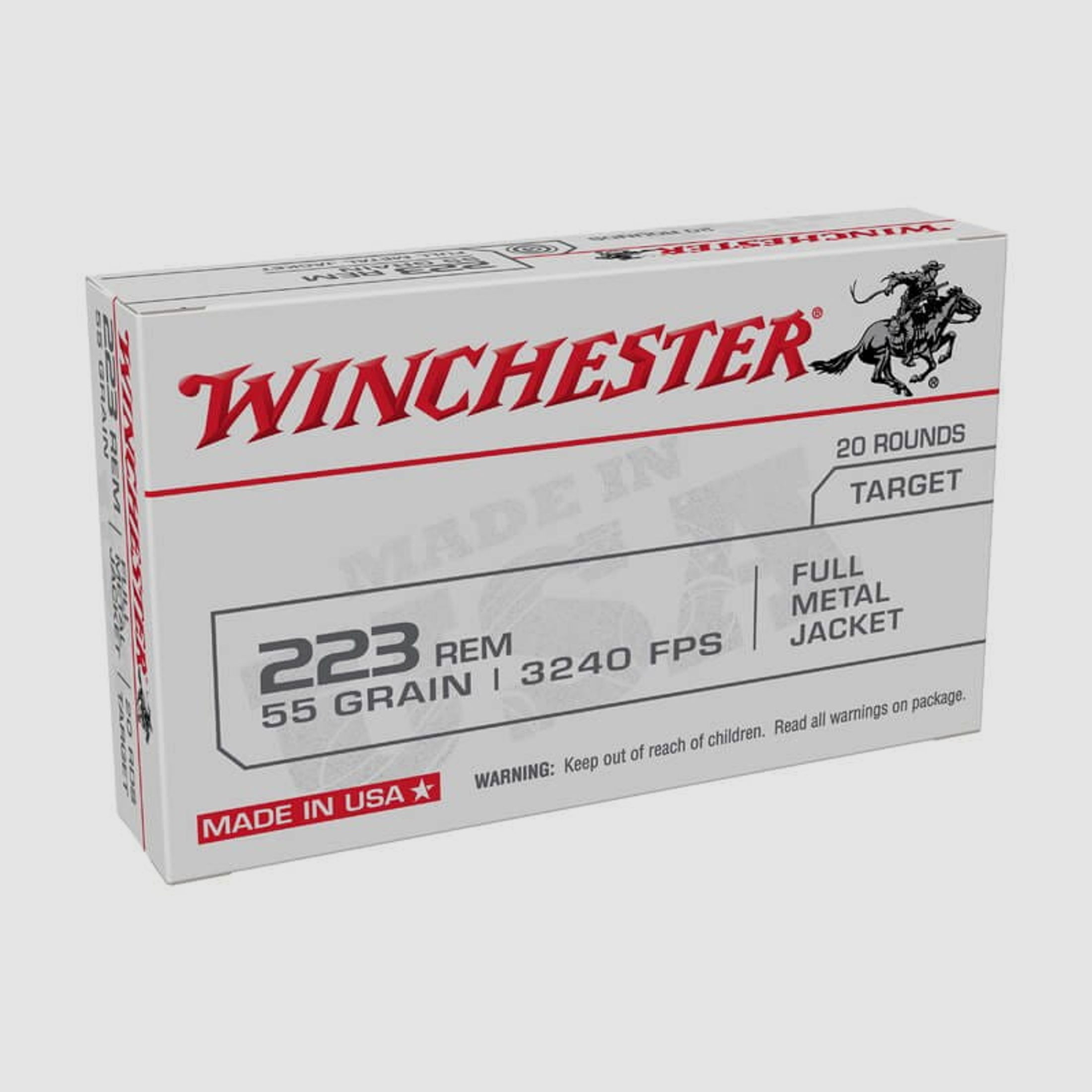 Winchester .223 Rem. FMJ 55 gr. - 20 Stk.