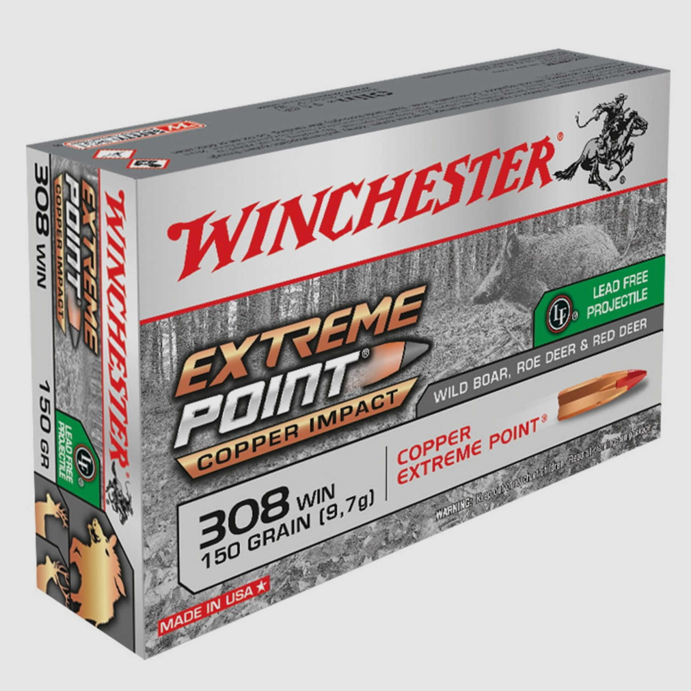 Winchester Extreme Point Copper Impact 308 Win. 150 Gr.