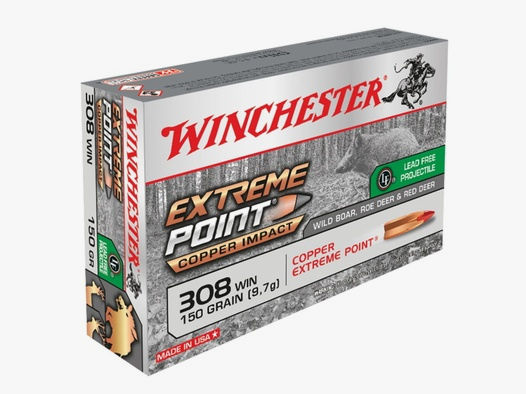 Winchester Extreme Point Copper Impact 308 Win. 150 Gr.