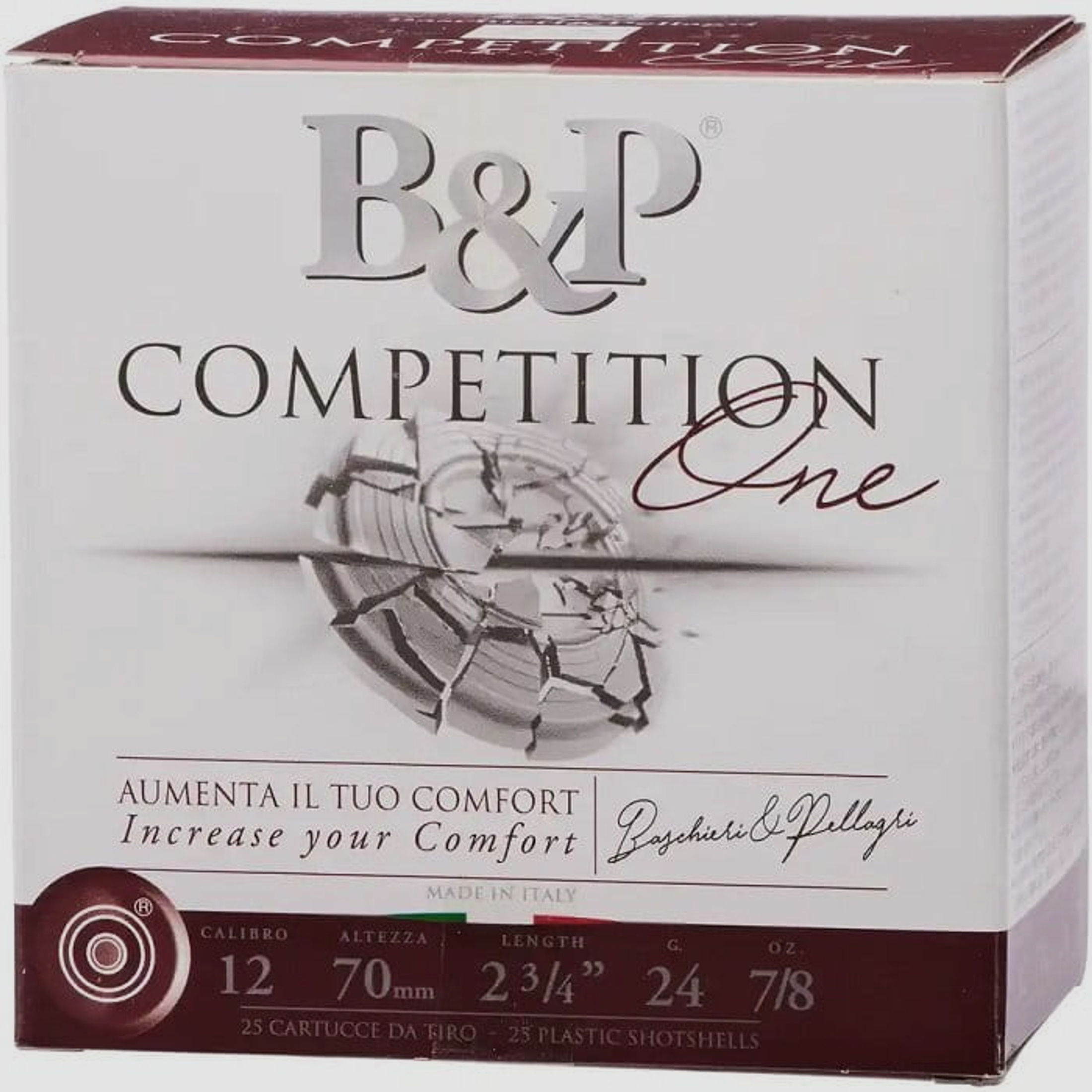 B&P 12/70 Competition ONE Trap 2,4 mm 24 g - 25 Stk.