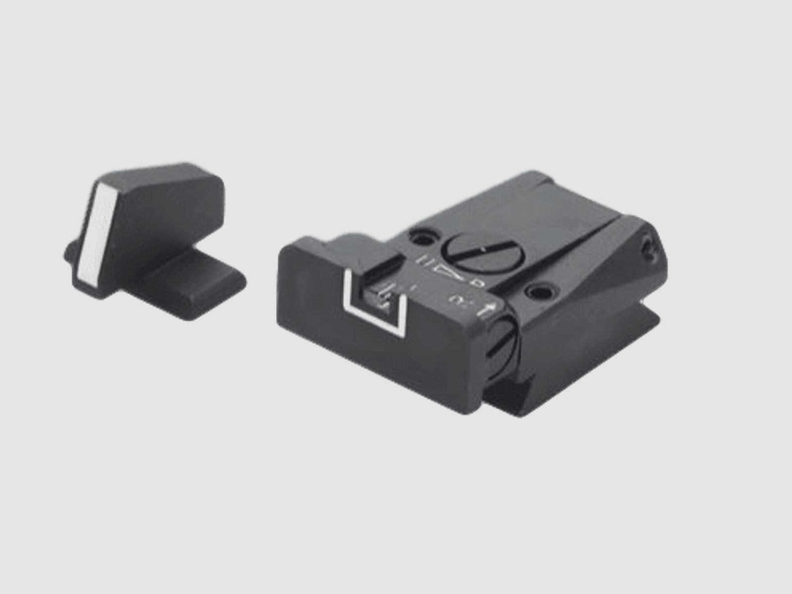 LPA Mikrometer-Visier SPR für HK P7 M8/M13 & MK23 SOCOM White Outline inkl. Korn