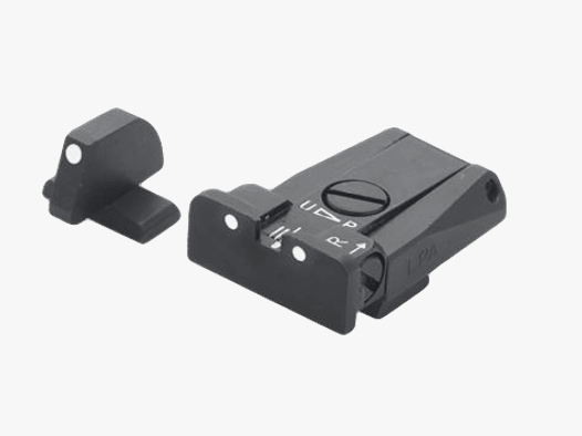 LPA Mikrometer-Visier SPR für Beretta 92A1, 98A1 + 8000 Cougar, 3-Dot inkl. Korn
