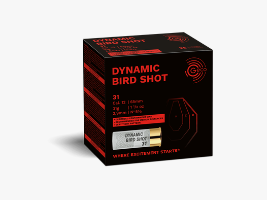 Geco Dynamic Bird Shot 2,9 mm - 12/65 - 25er Pack