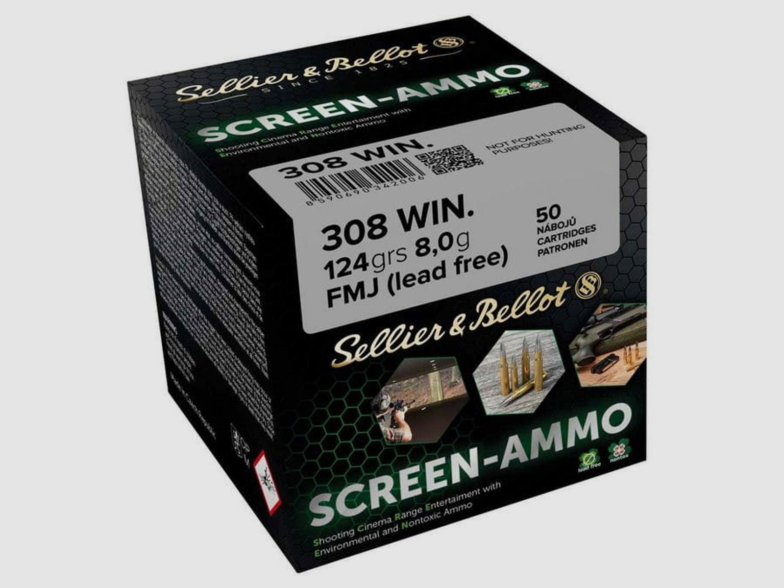 S&B Screen-Ammo .308 Win. FMJ Zink 124 grs.