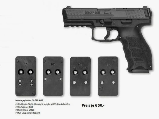 Heckler & Koch Pistole SFP9 OR Optical Ready 9 mm Luger