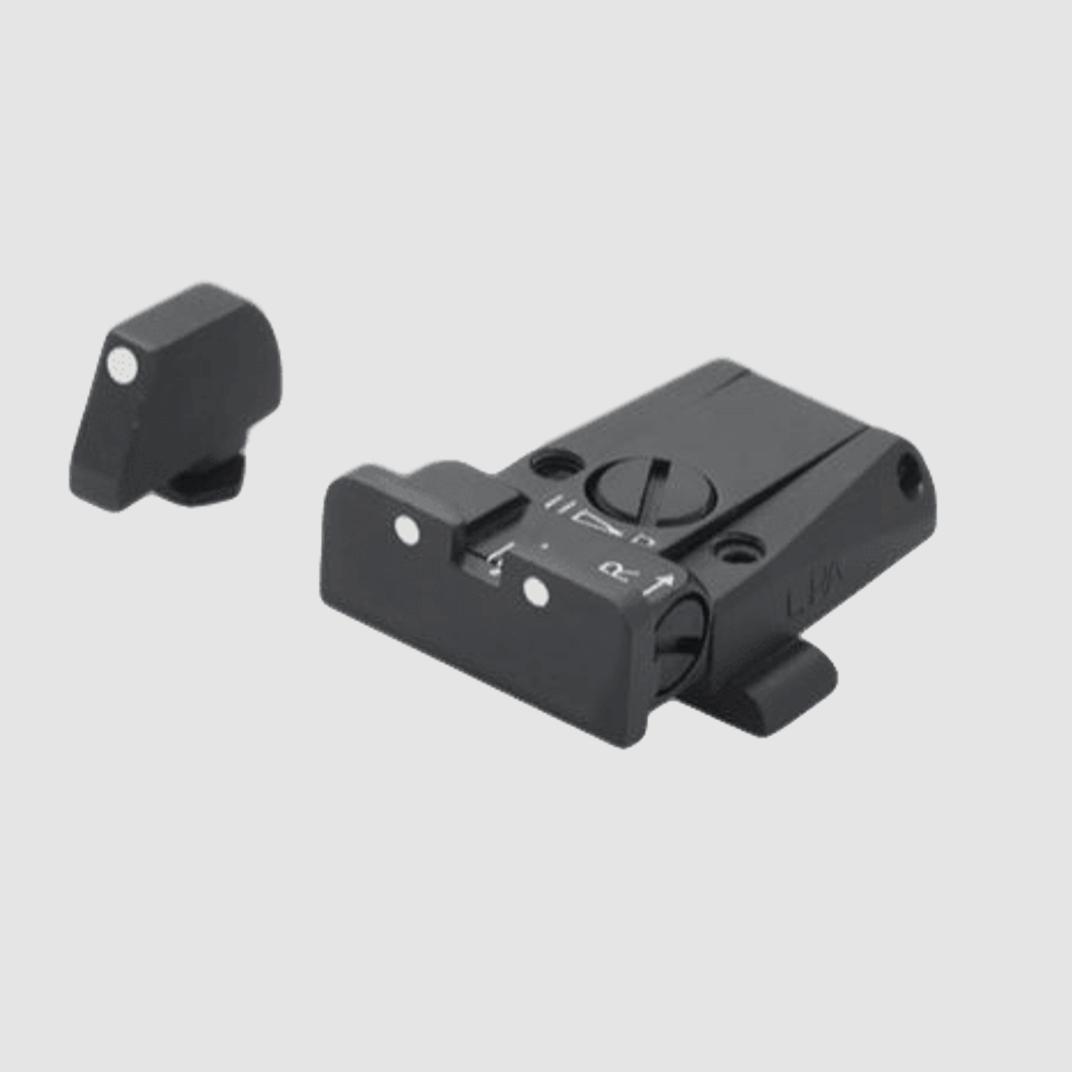 LPA Mikrometer-Visier SPR für Glock-Pistolen, 3-Punkte inkl. Korn