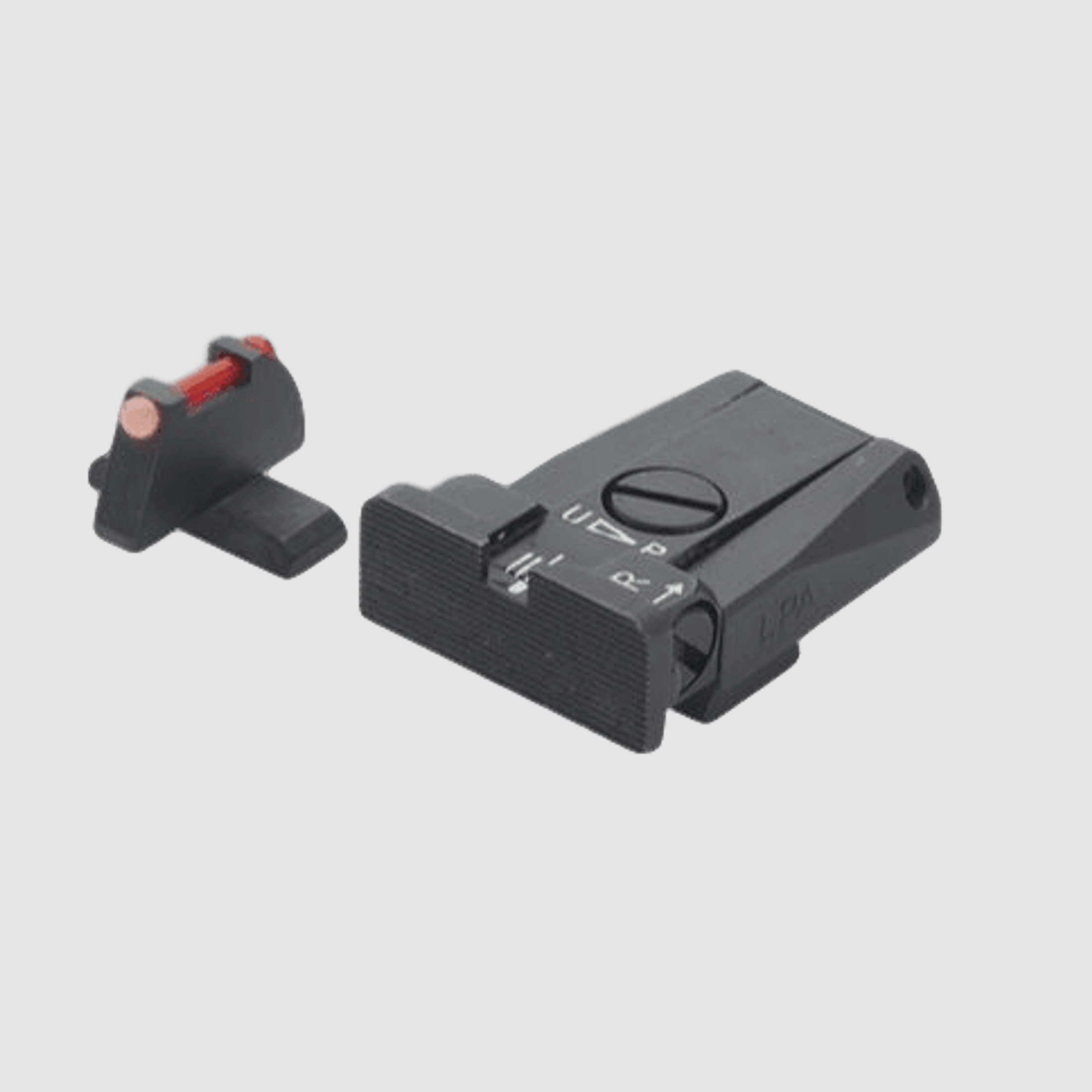 LPA Mikrometer-Visier SPR für Beretta 92A1, 98A1 mit rotem Fiber Optic-Korn