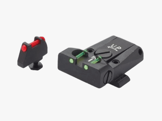 LPA Fiber Optic-Visier TTF für Glock-Pistolen inkl. Korn