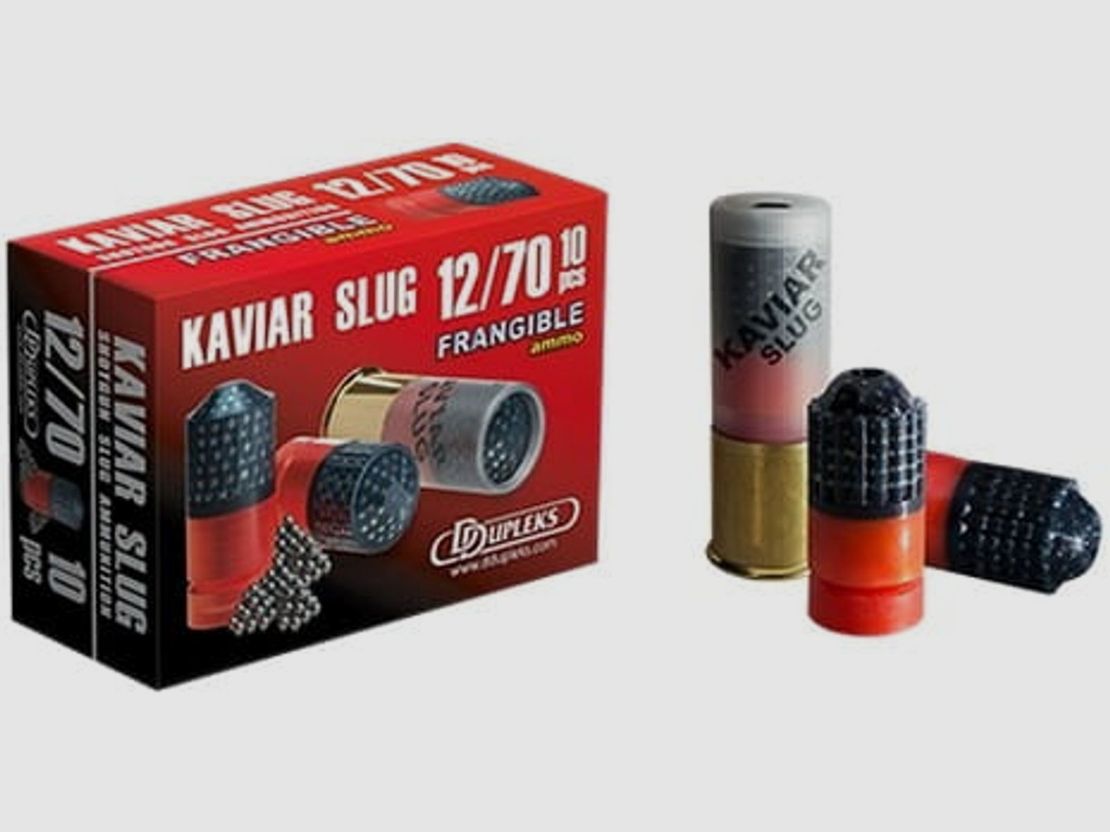 D Dupleks Black Kaviar Kal. 12/70 Slugs - 10er Pack