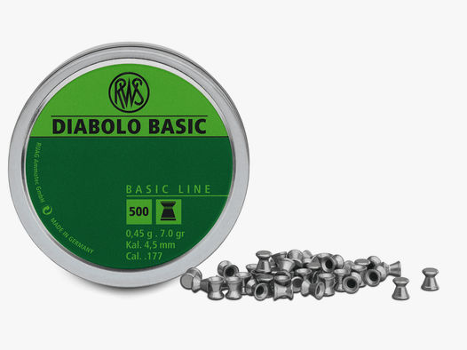 RWS BASIC Line Diabolo 4,5 mm 0,45G 500er