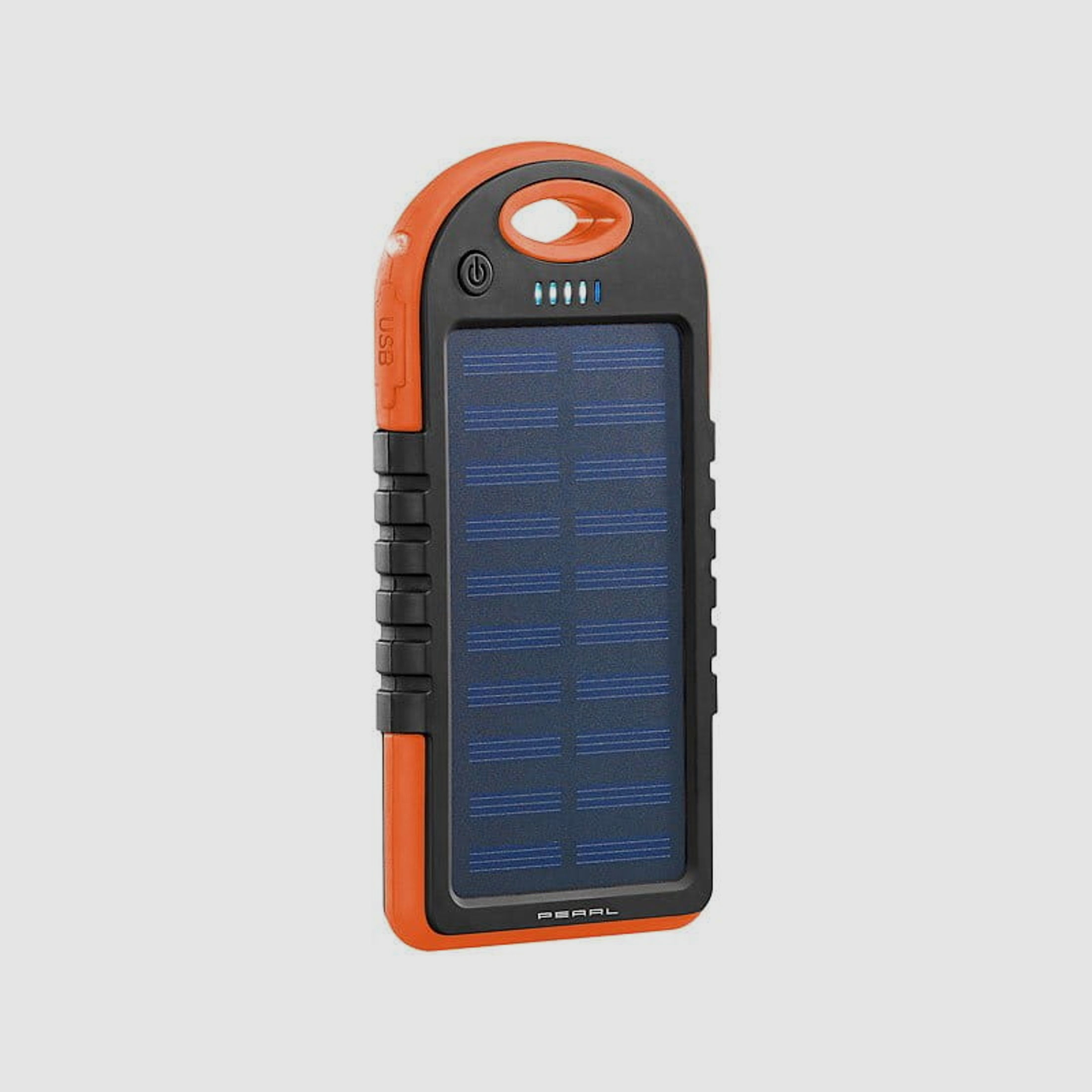Pearl Solar-Powerbank mit Taschenlampe