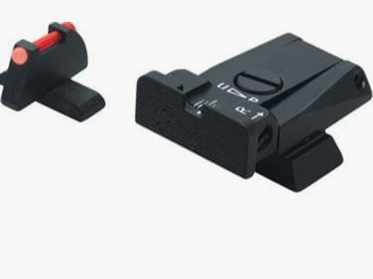 LPA Mikrometer-Visier SPR für SIG-Sauer P226 mit rotem Fiber Optic-Korn