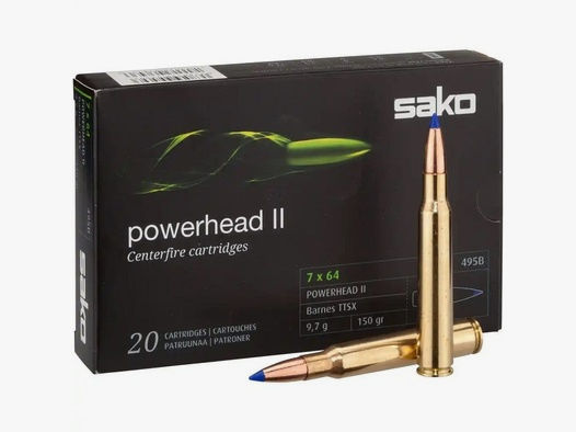 Sako 7x64 Powerhead II 150gr. - 20 St