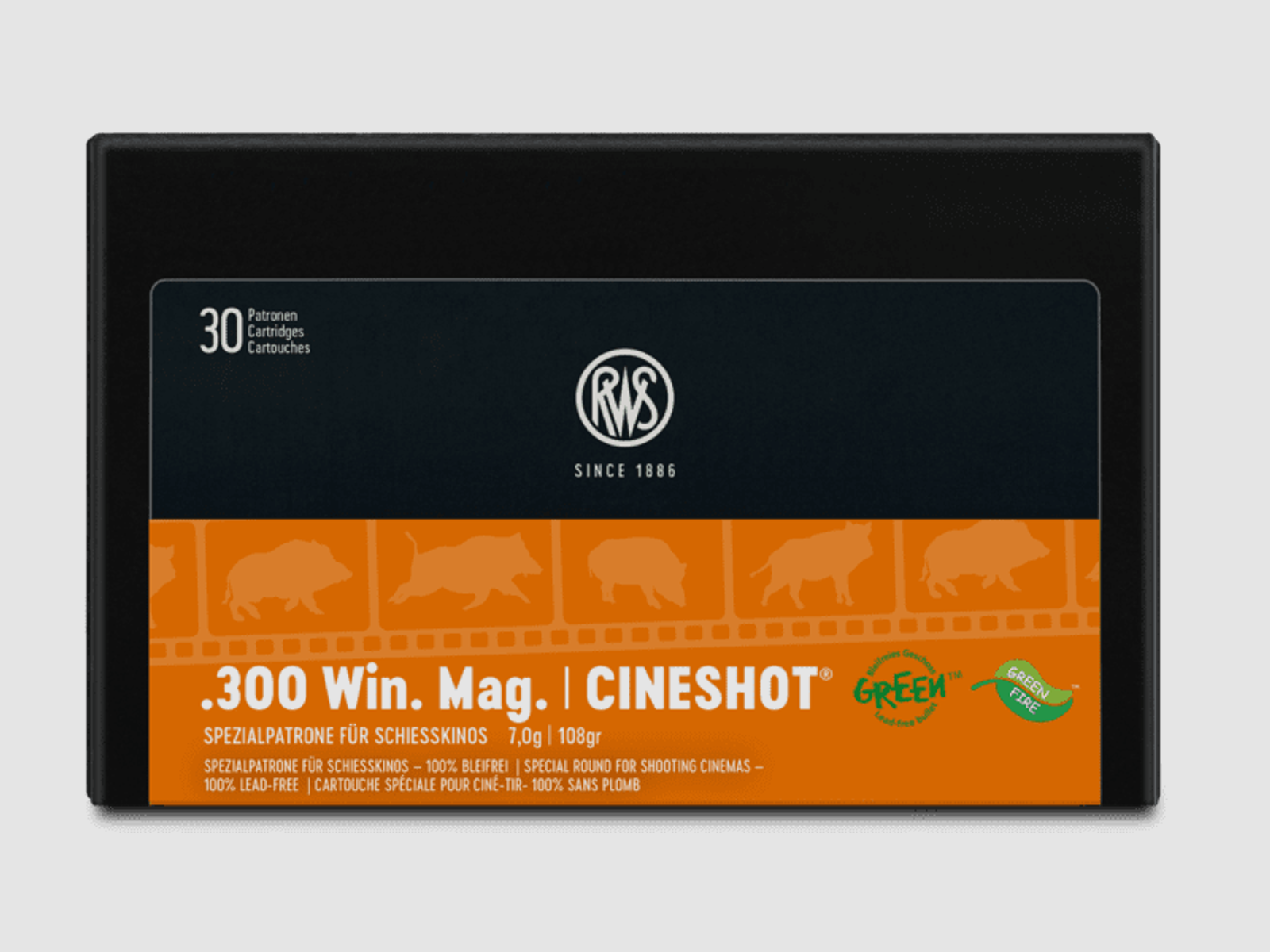 RWS Cineshot Green Bleifrei Kal. .300 Win. Mag. 108 gr. 30 Stk.