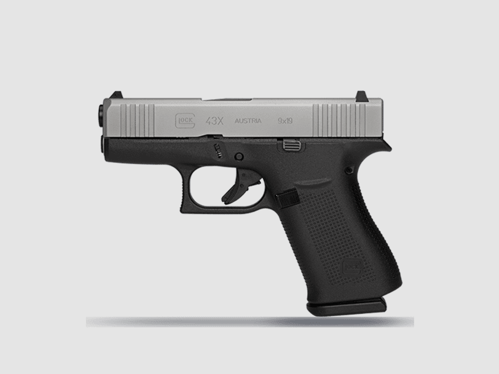 Glock 43X FS Silver Slide 9mm Luger