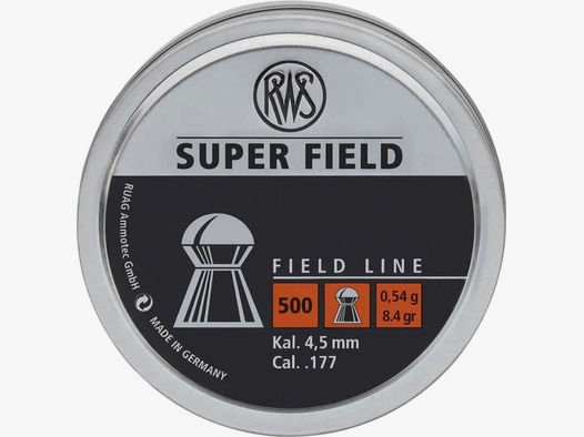 RWS S-FIELD Diabolo 4,5 mm Ø4,52 0,54 g 500er