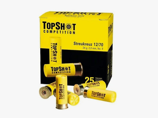 TOPSHOT Competition 12/70 Skeet Streukreuz 2,0 mm 24 g - 25 Stk.