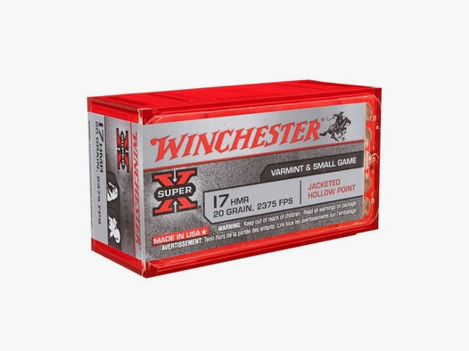 Winchester Super X JHP 20 grs. .17 HMR - 50 Stk.