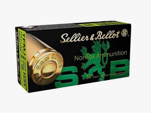 Sellier & Bellot 9mm Luger Vollmantel TFMJ NONTOX 124gr. - 50 St.