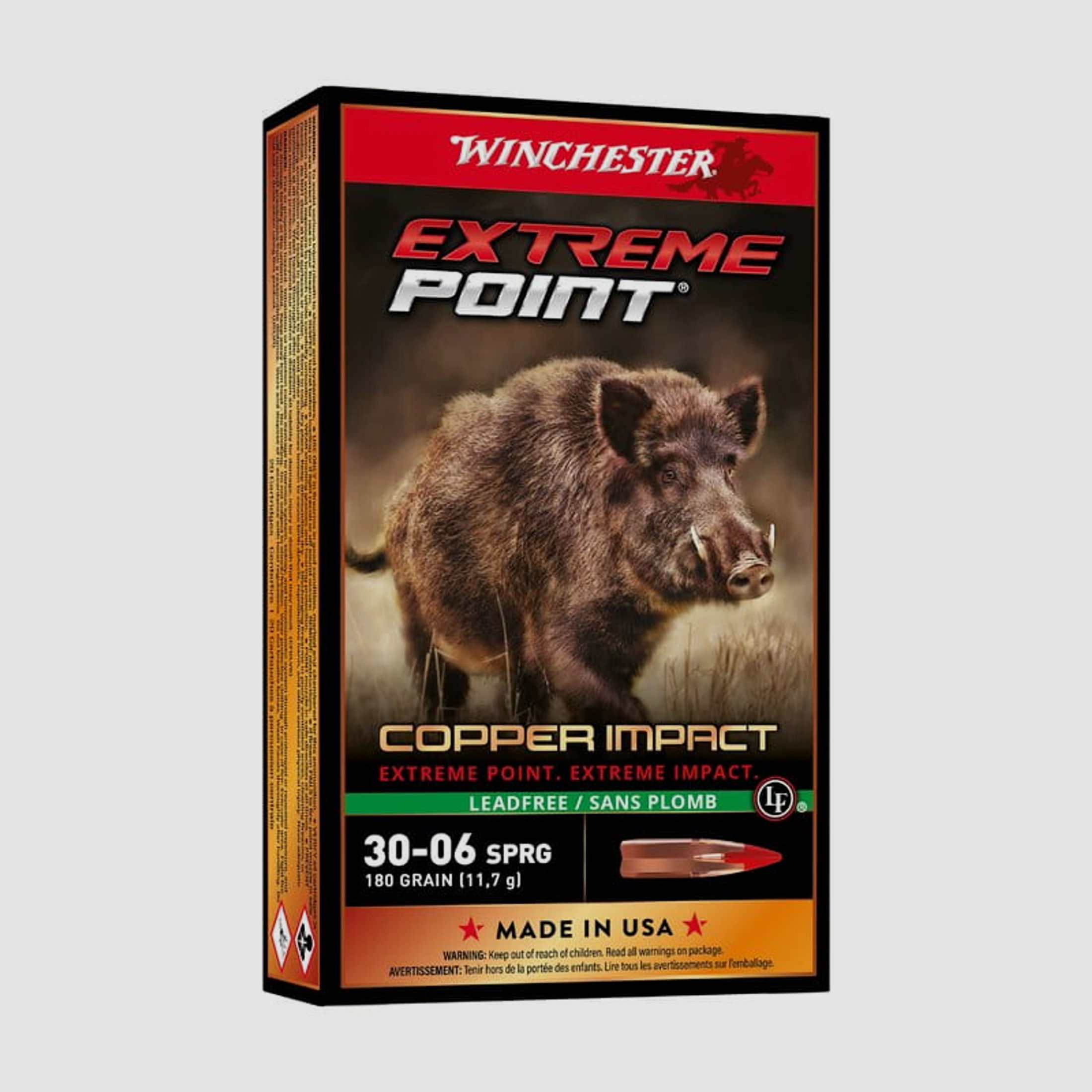 Winchester Extreme Point Copper Impact Kal. 30-06 Sp. 180 grs. 20 Stk.