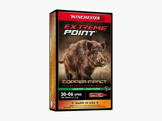 Winchester Extreme Point Copper Impact Kal. 30-06 Sp. 180 grs. 20 Stk.