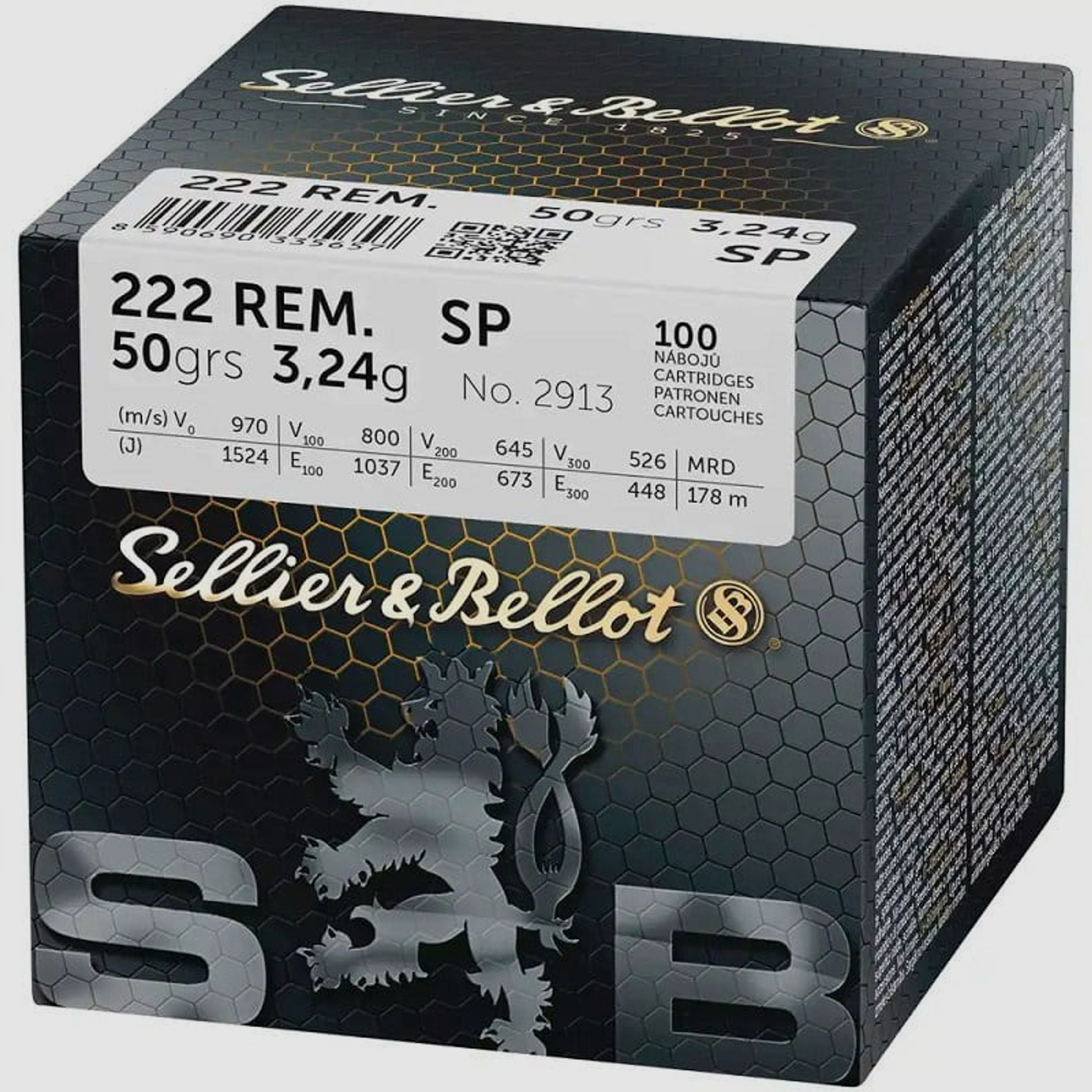 Sellier & Bellot .222 Rem., Teilmantel 50gr - 100 St.