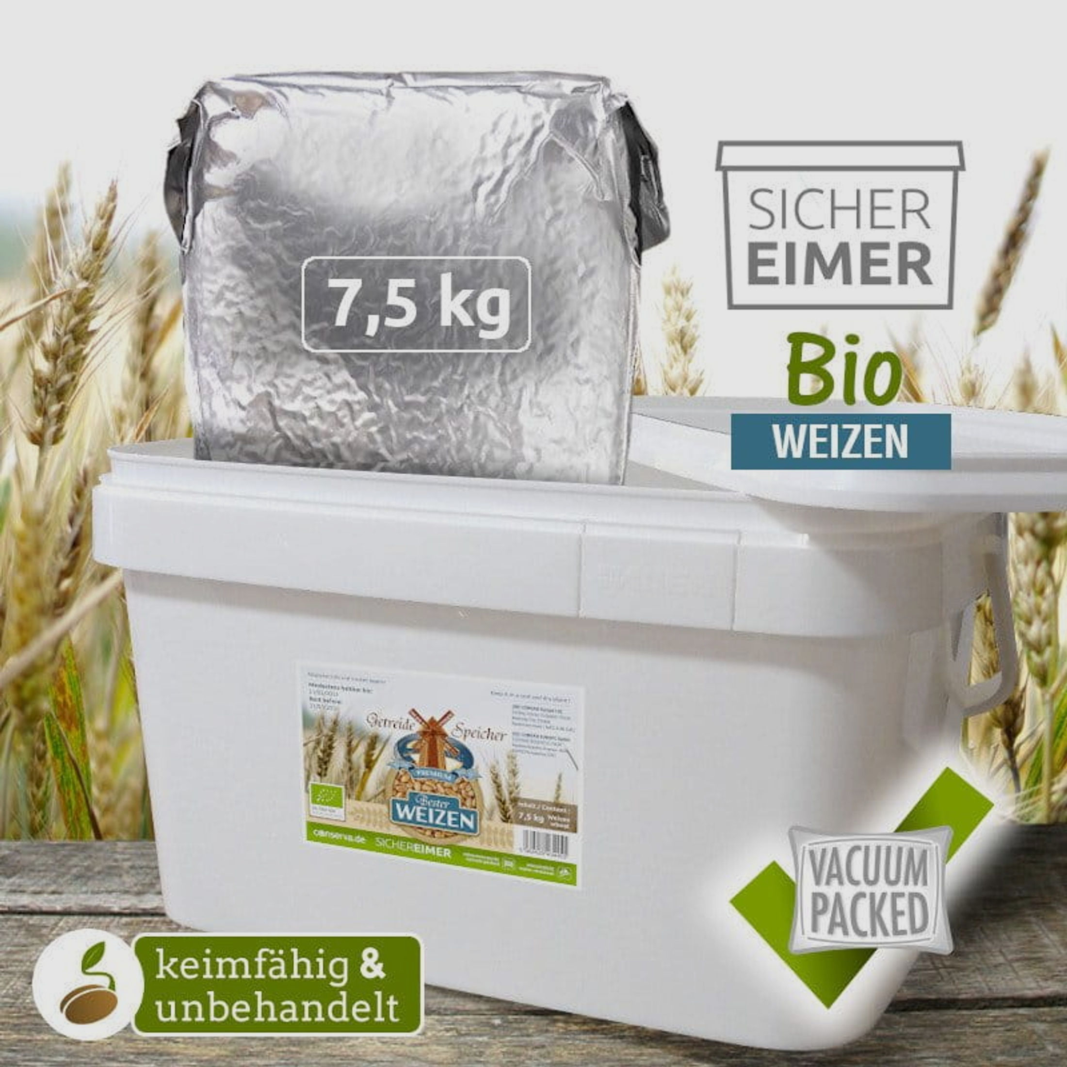 CONVAR GetreideSpeicher BIO Weizen 7,5 kg