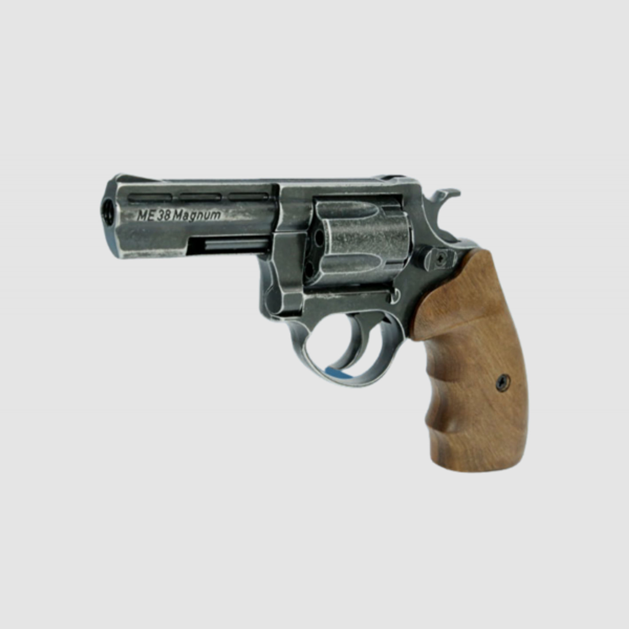 ME 38 Magnum, Kal..380 / 9 mm R Knall, antik-look, Holzgriff