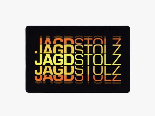 Jagdstolz Sticker Logo 80s Black