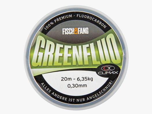 FISCH & FANG Edition: GreenFluo Schnur 20 m (0,30 mm)
