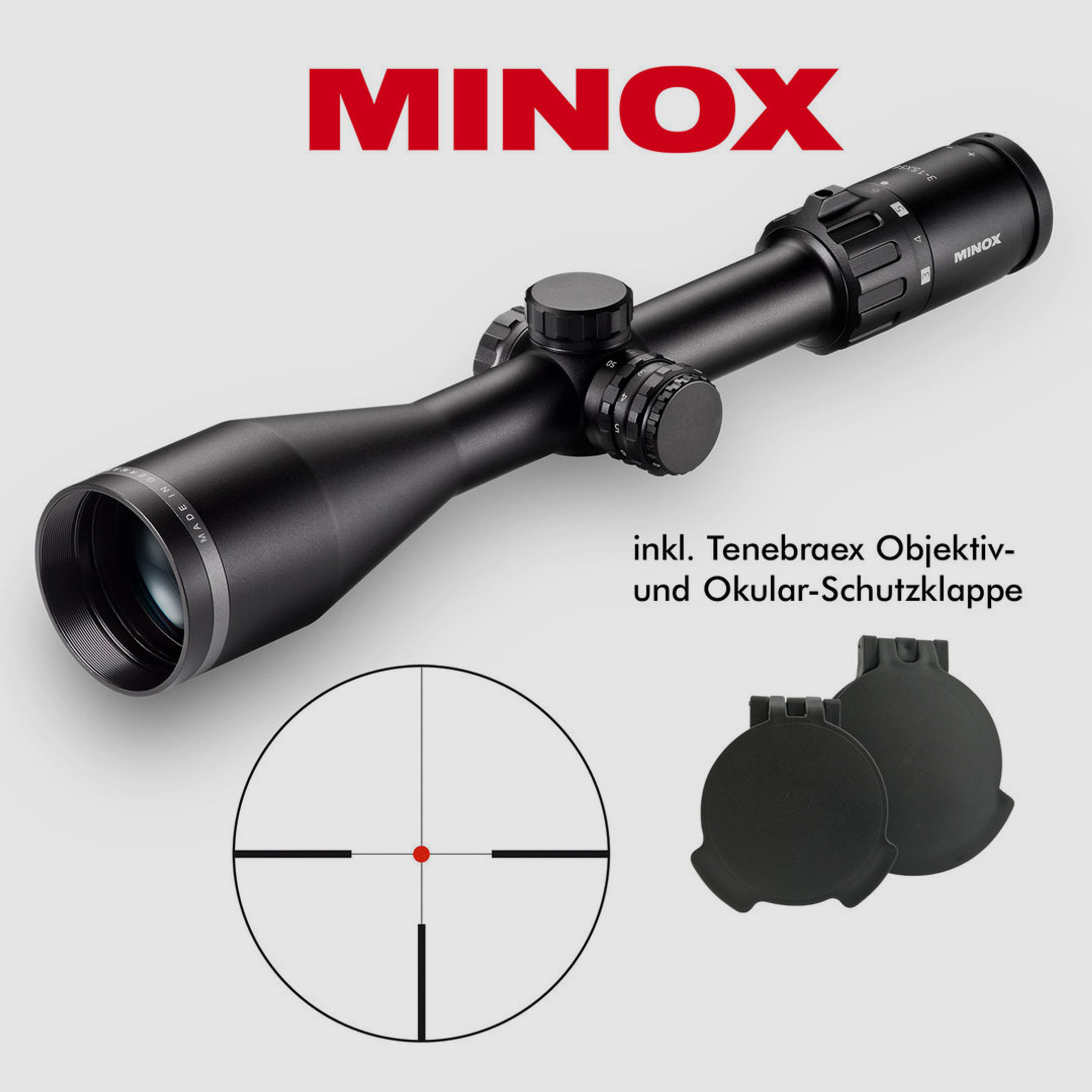 Minox Zielfernrohr Allrounder 3-15x56 ohne Schiene