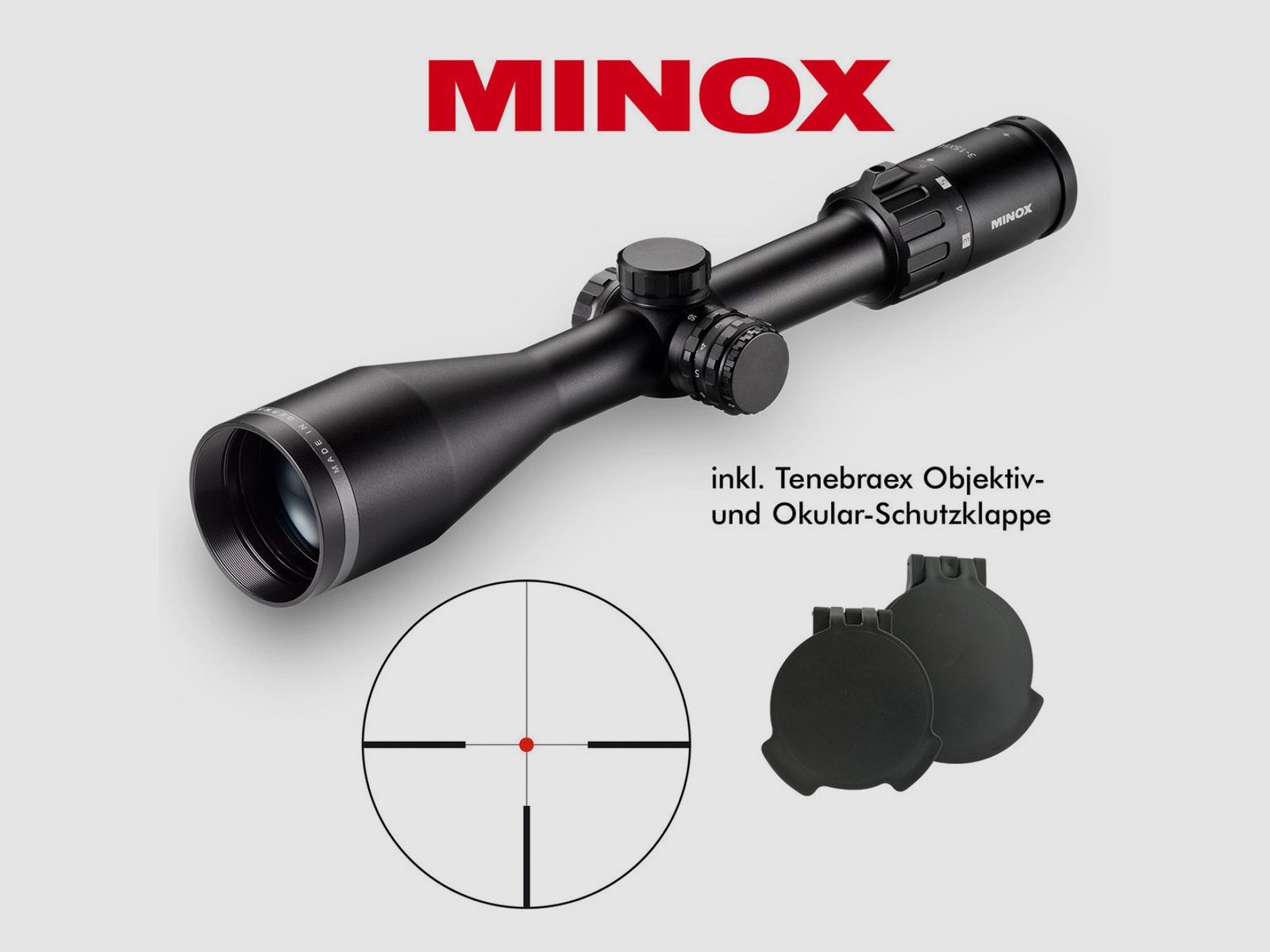 Minox Zielfernrohr Allrounder 3-15x56 ohne Schiene