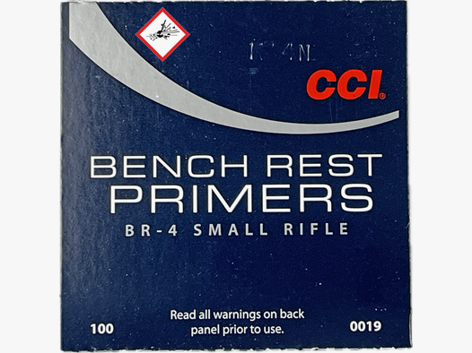 CCI Benchrest Zündhütchen #BR4 Small Rifle