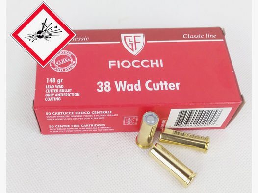 Fiocchi Revolverpatrone .38 Special WC 148 grs