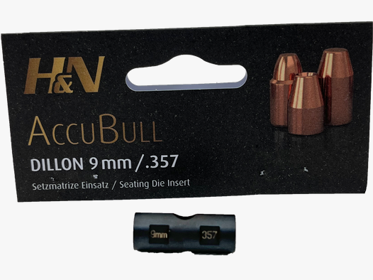 H&N AccuBull Setzstempel 9mm/.357 für Dillon