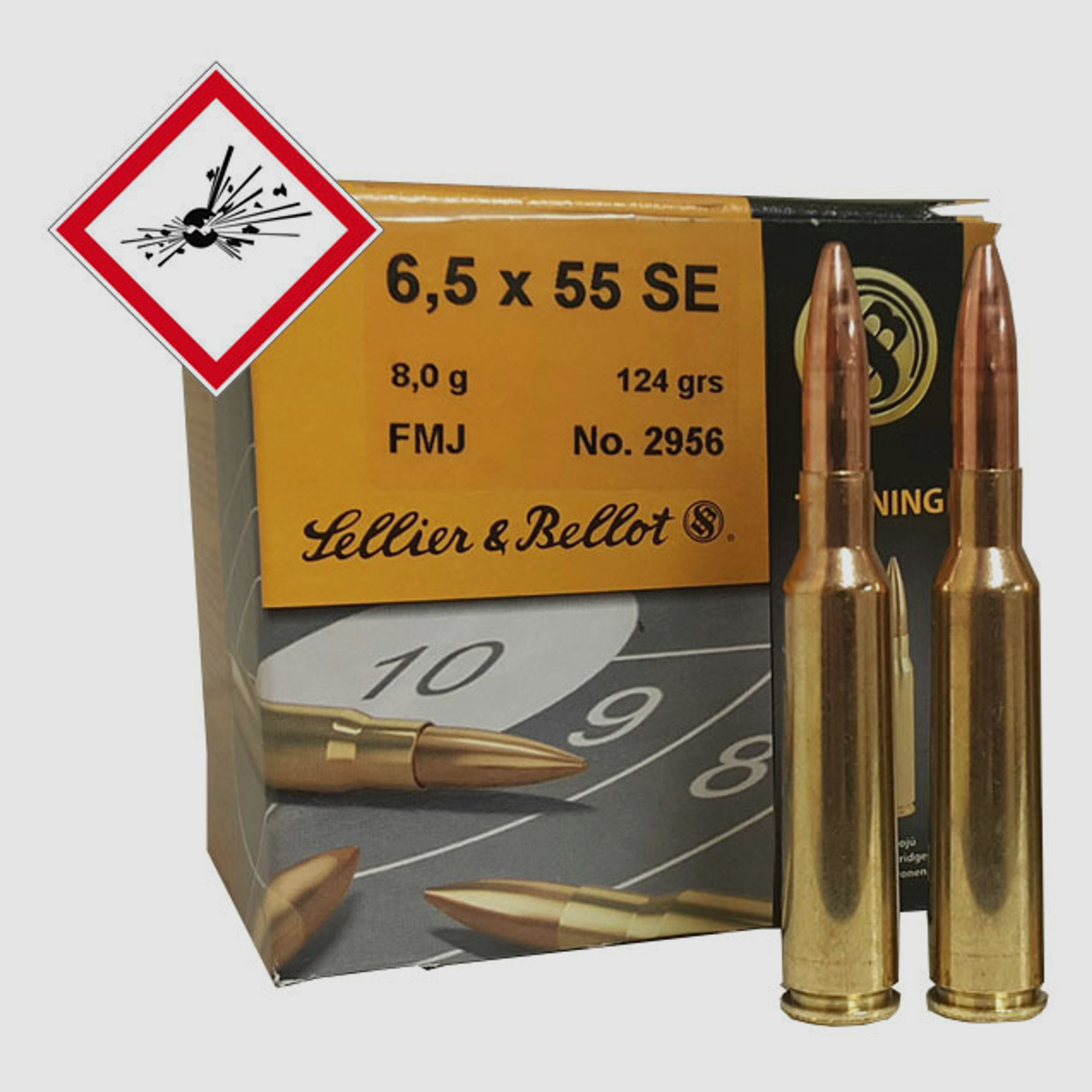 Sellier & Bellot 6,5X55 FMJ 124 grs