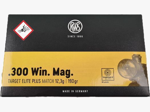 RWS Target Elite Plus Matchpatrone .300 Win Mag 190grs