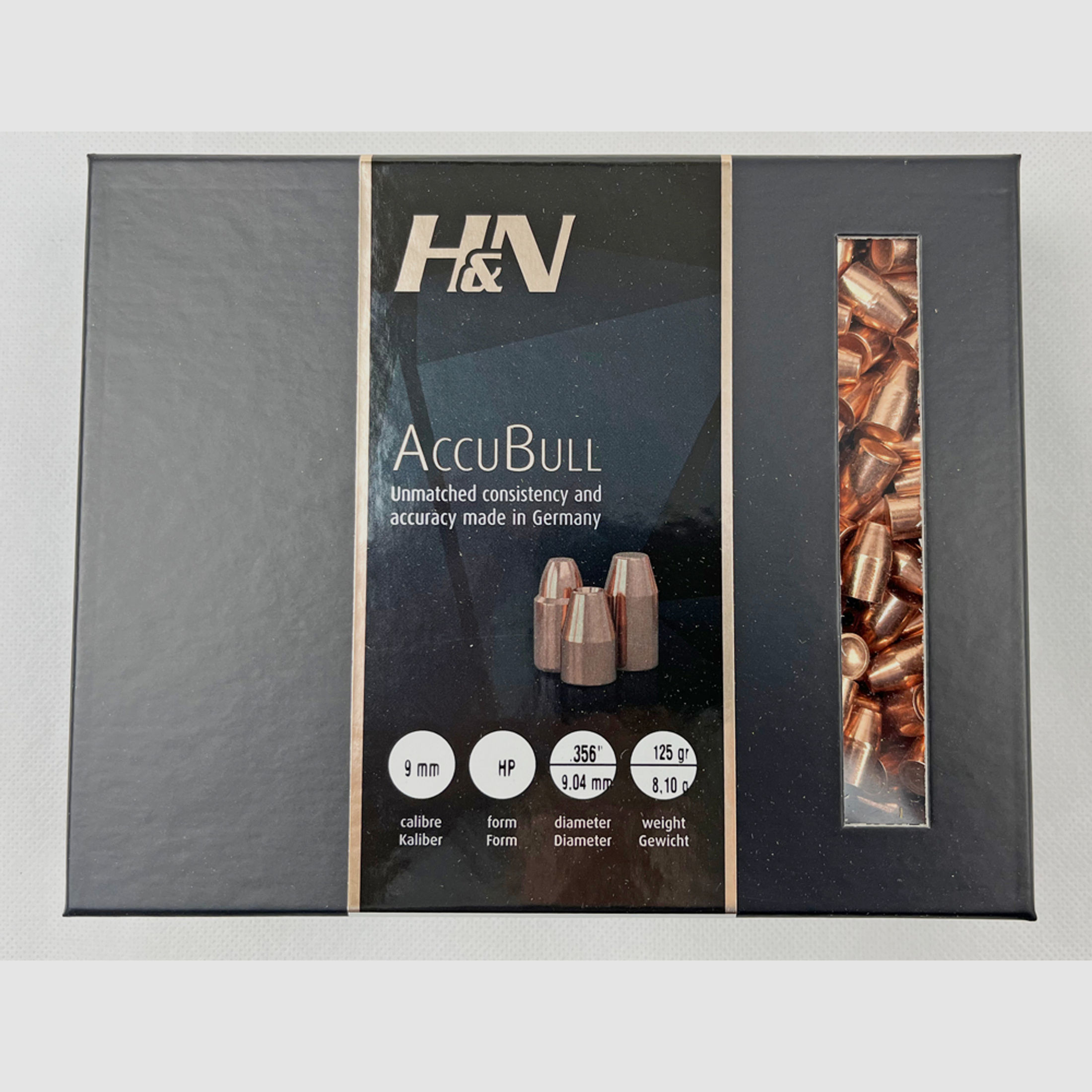 H&N AccuBull Geschosse HP .356/125