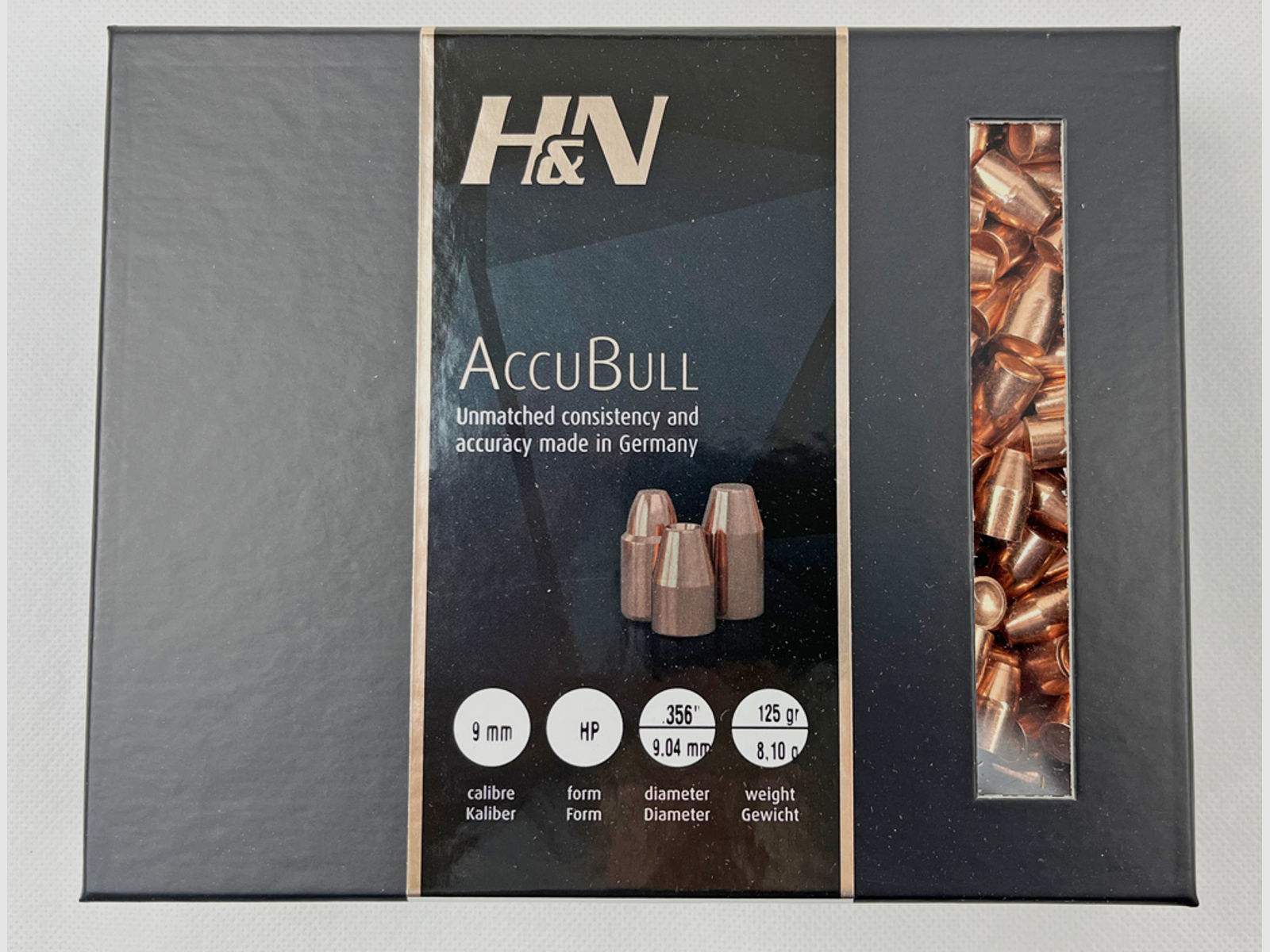 H&N AccuBull Geschosse HP .356/125