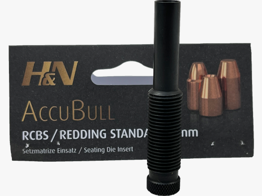 H&N AccuBull Setzstempel 9mm für RCBS/Redding Standard