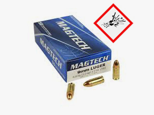 Magtech Pistolenpatrone 9mm Luger FMJ 124grs