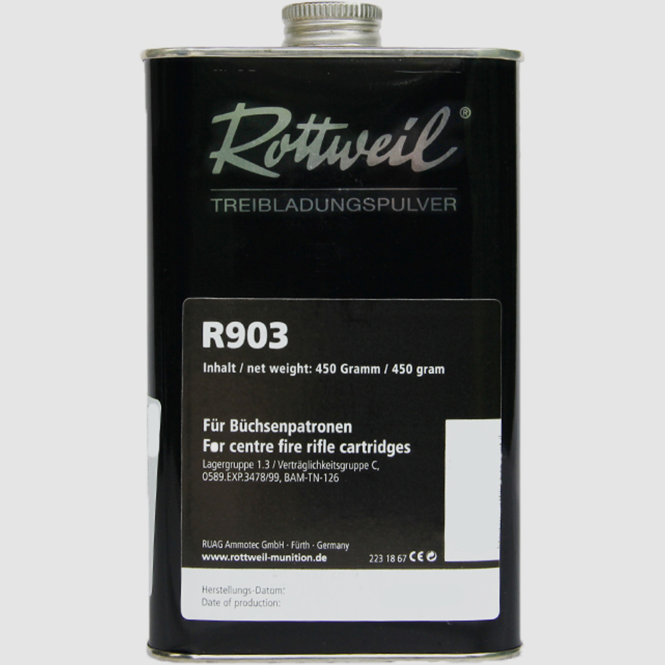 Rottweil NC-Pulver R903 Dose 450g