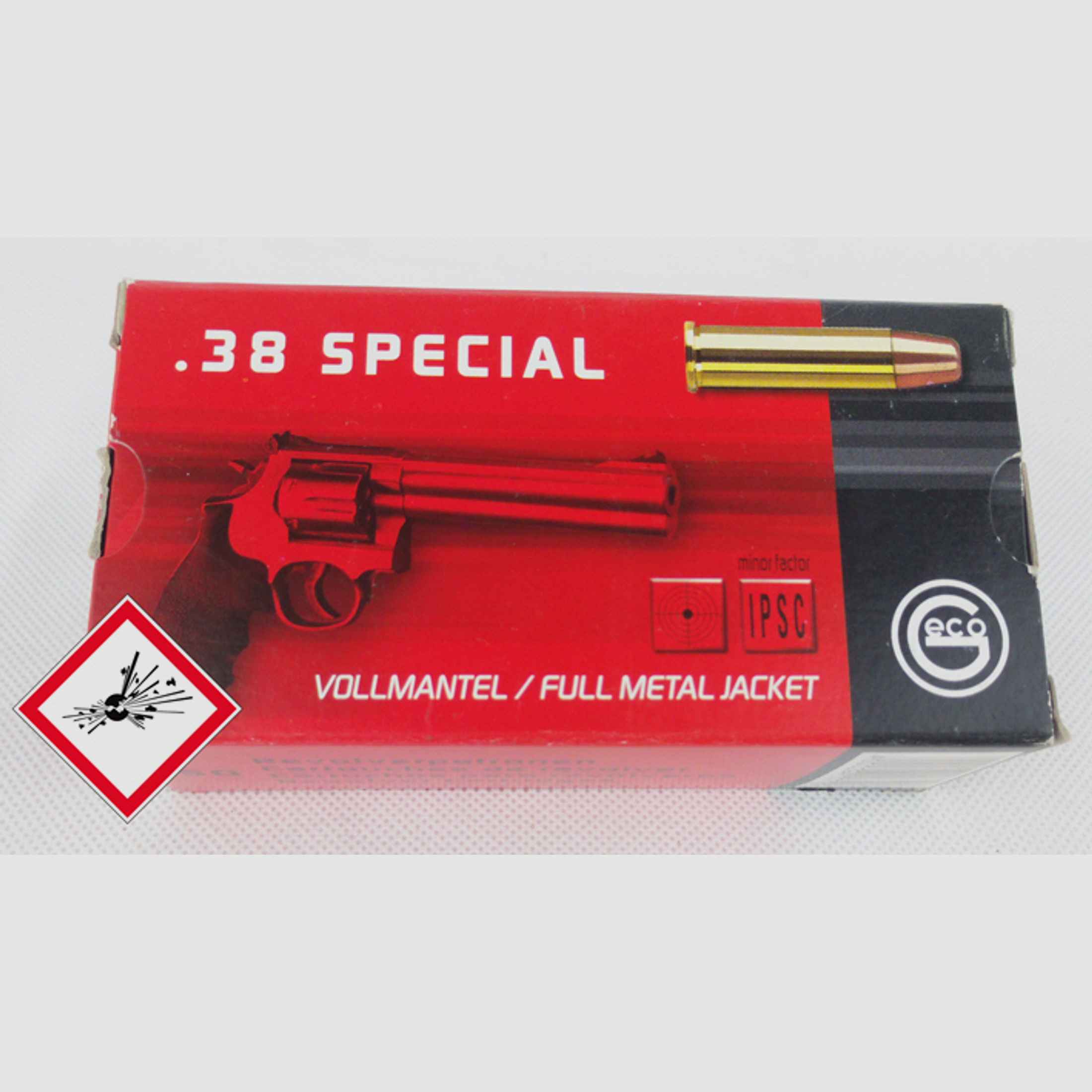 Geco Revolverpatrone Kal. .38 Special VM 158grs.
