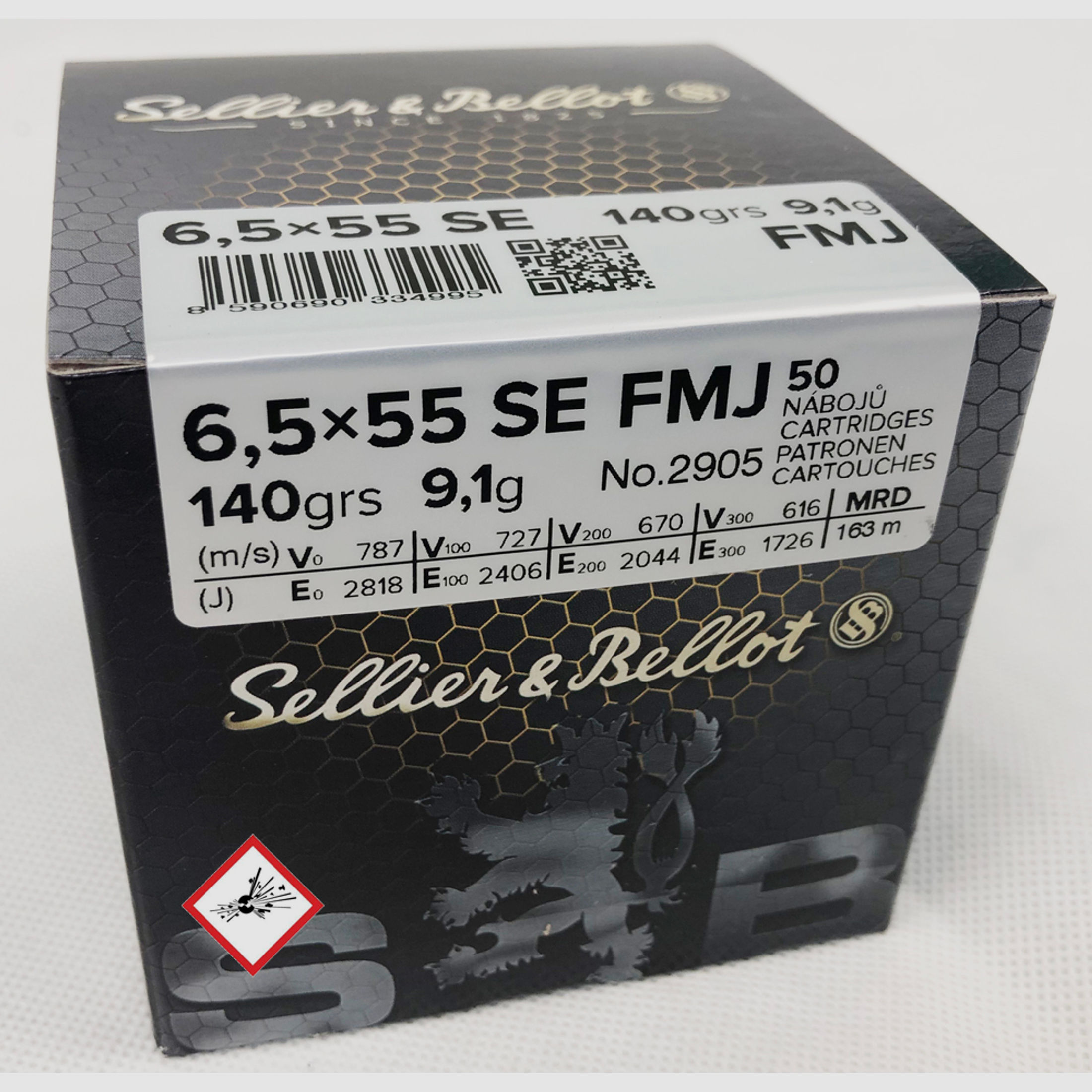 Sellier & Bellot 6,5x55 FMJ 140grs.