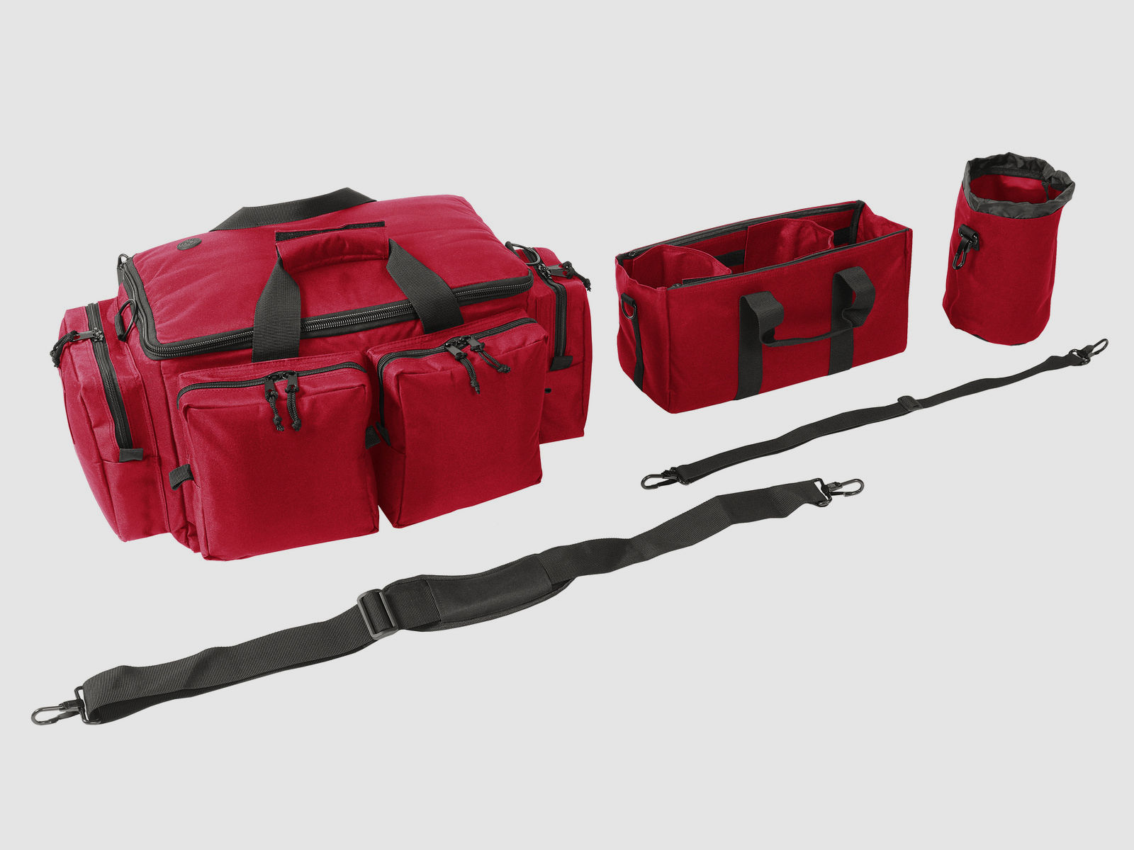 ahg-Anschütz Range Bag für Kurzwaffen und Zubehör (rot)