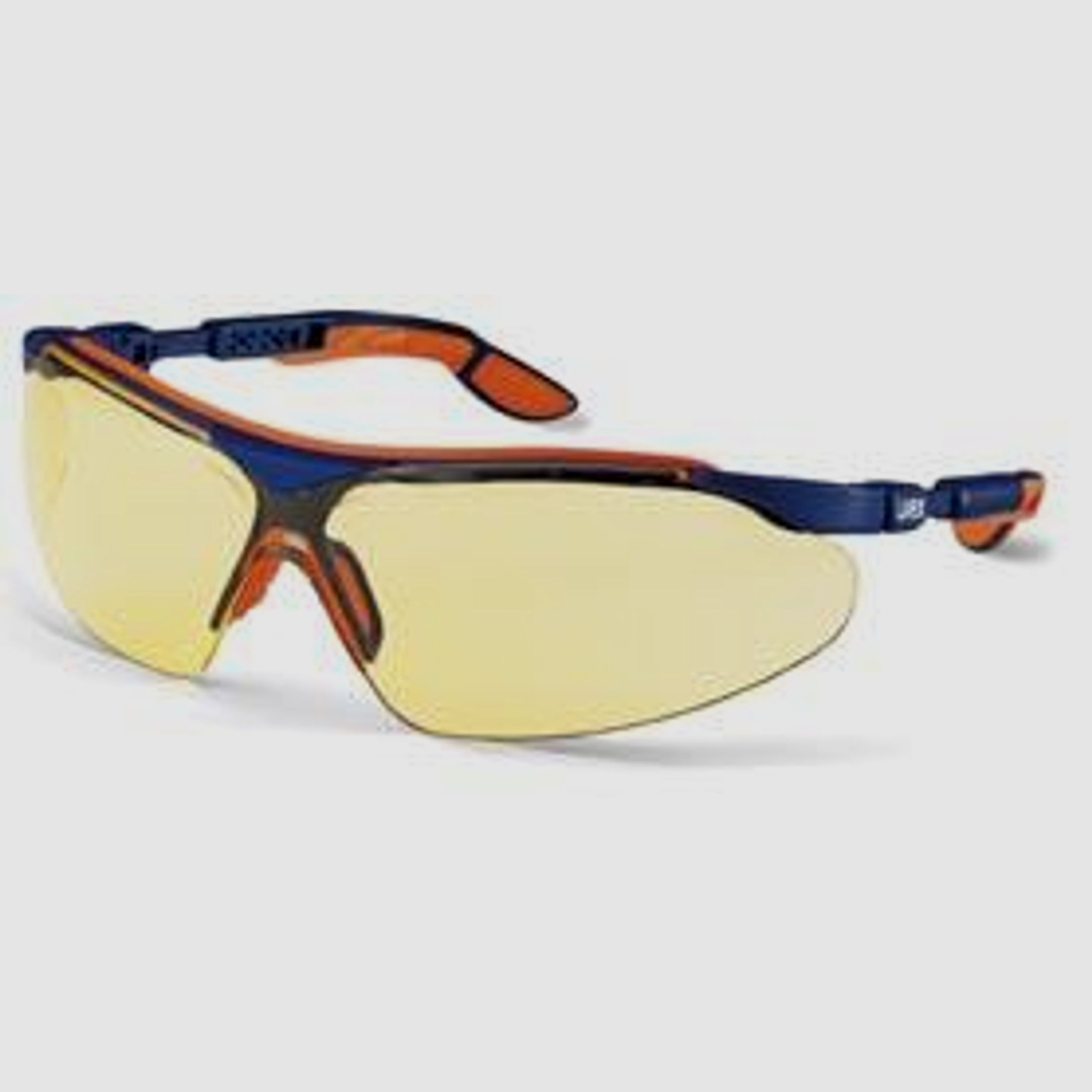 UVEX Schutzbrille I-VO Schießbrille blau/orange Scheibe: gelb/amber